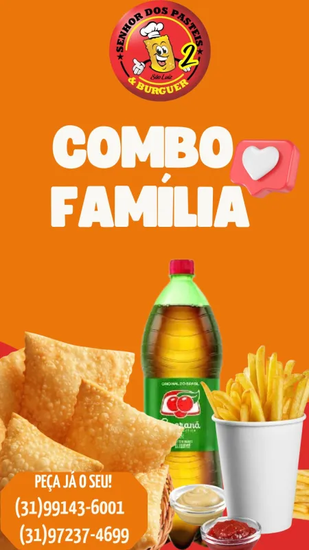 COMBO PASTELÃO + REFRI 2L