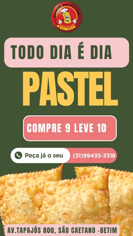COMPRE 09 E LEVE 10 PASTEIS