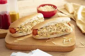 HOT DOG C/ PEITO FRANGO DESFIADO